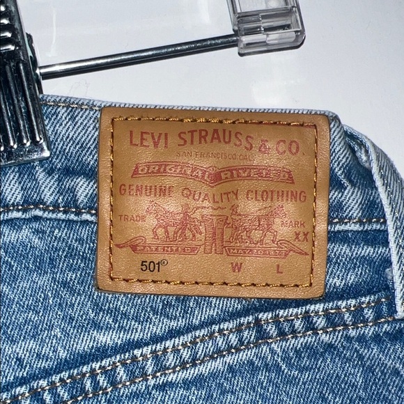 Levi’s 501 Original Fit Blue Denim Jeans - Picture 4 of 7